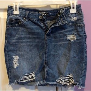 Rewash Jean Skirt